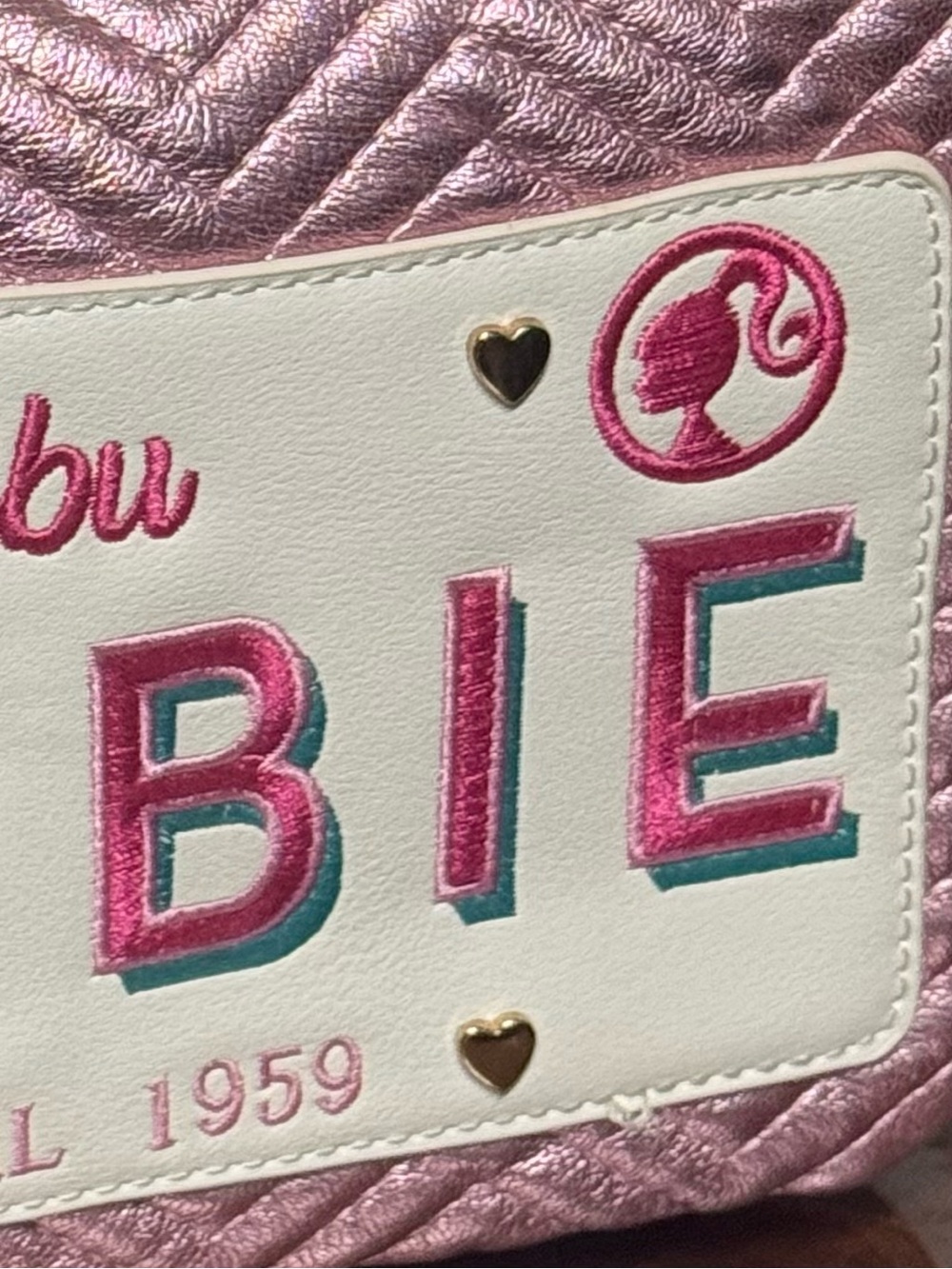 Skinnydip Barbie Malibu License Place Bag Purse - Picture 6 of 10